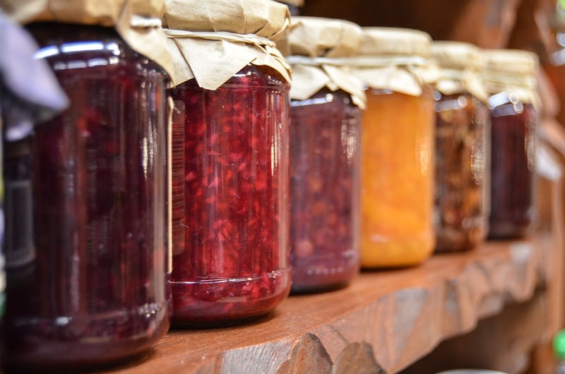 Repurposed Glass Jars